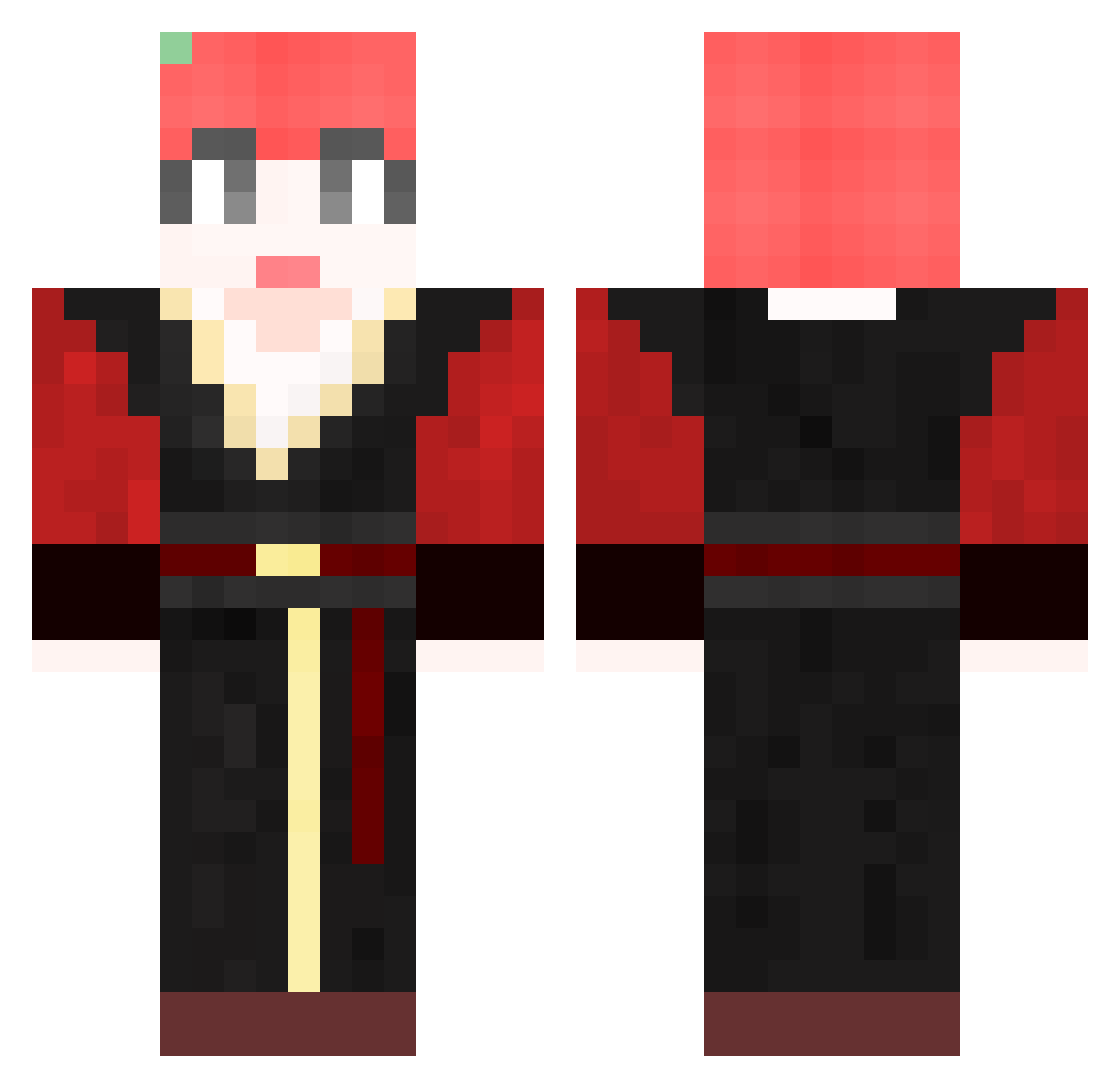 Buster_0726 Minecraft skin, front and back view