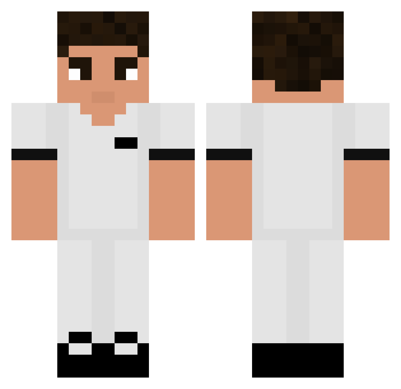 Juras_sky Minecraft skin, front and back view