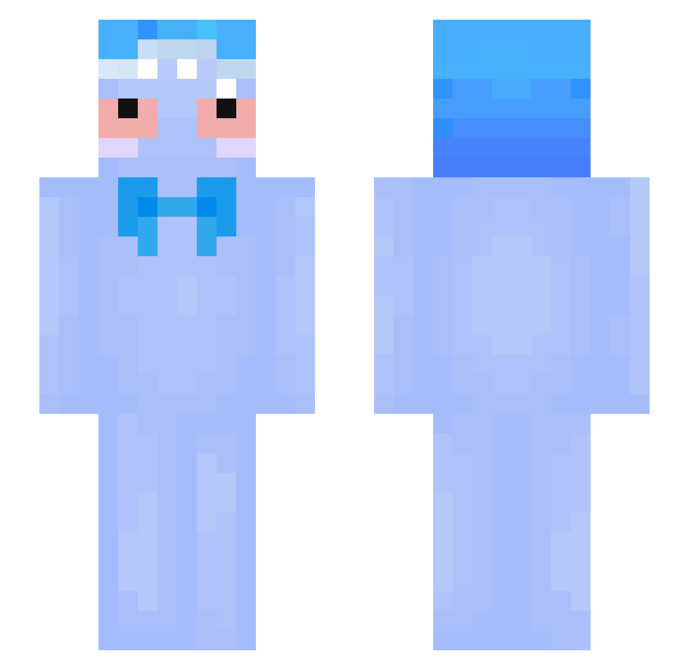 DanteCARP Minecraft skin, front and back view