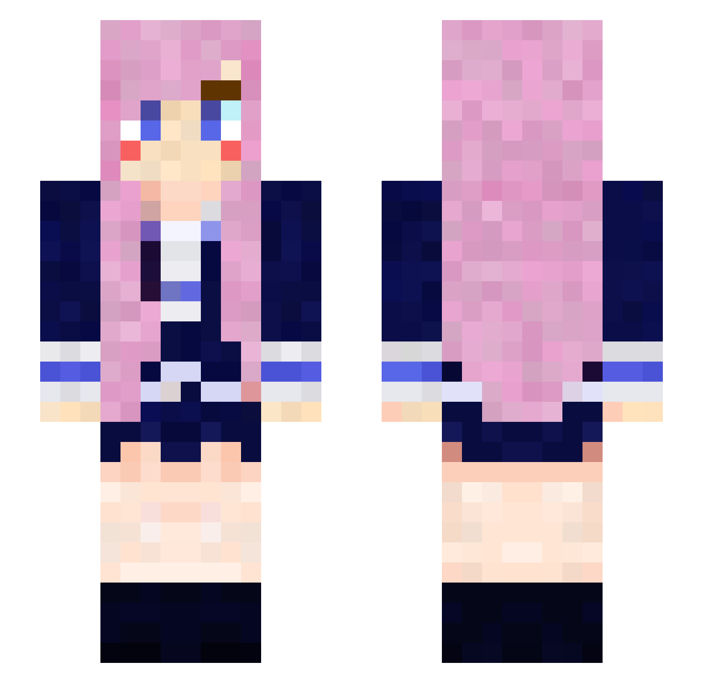 MangoFruitz8271 Minecraft skin, front and back view