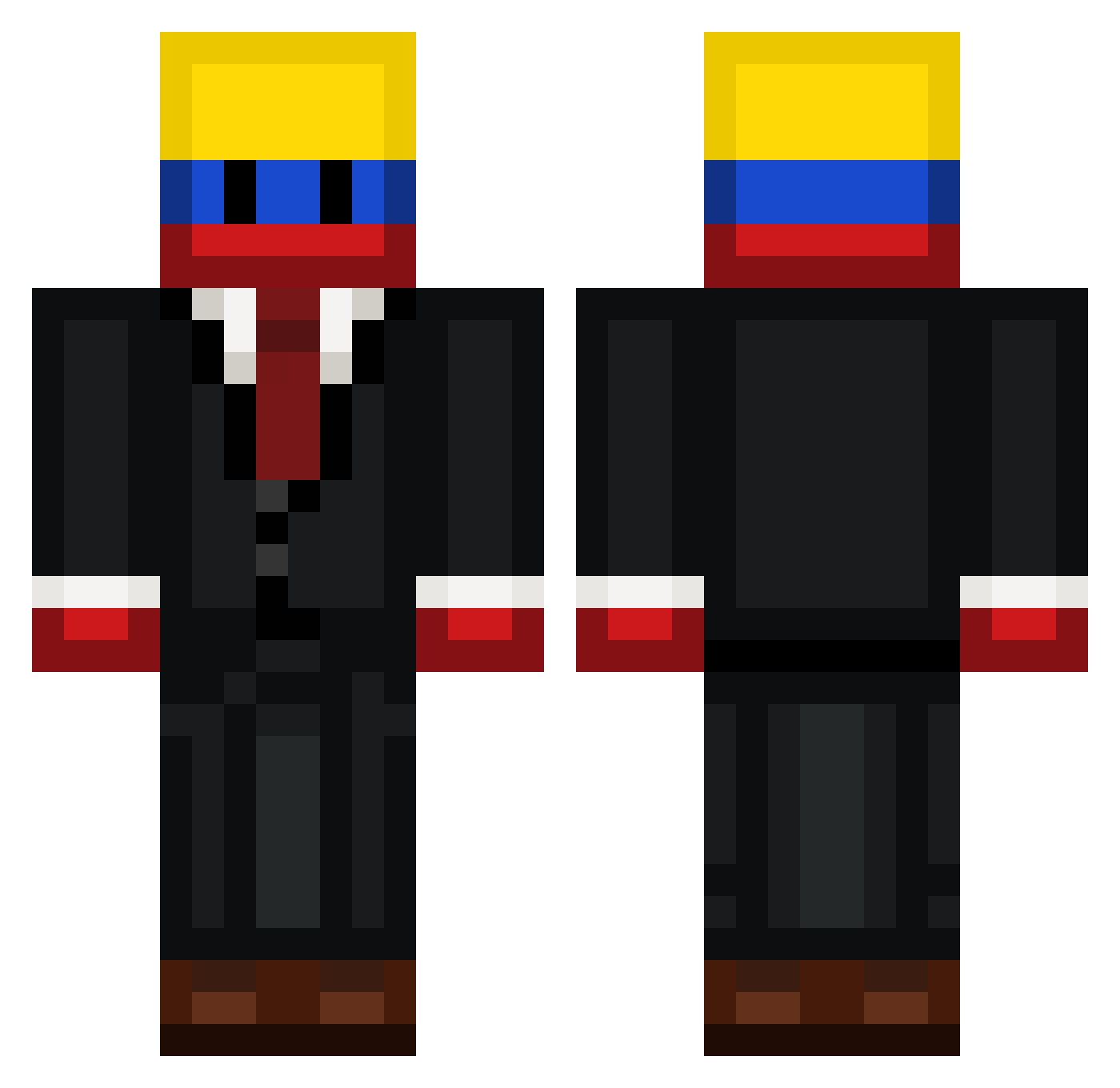danielitoGG Minecraft skin, front and back view