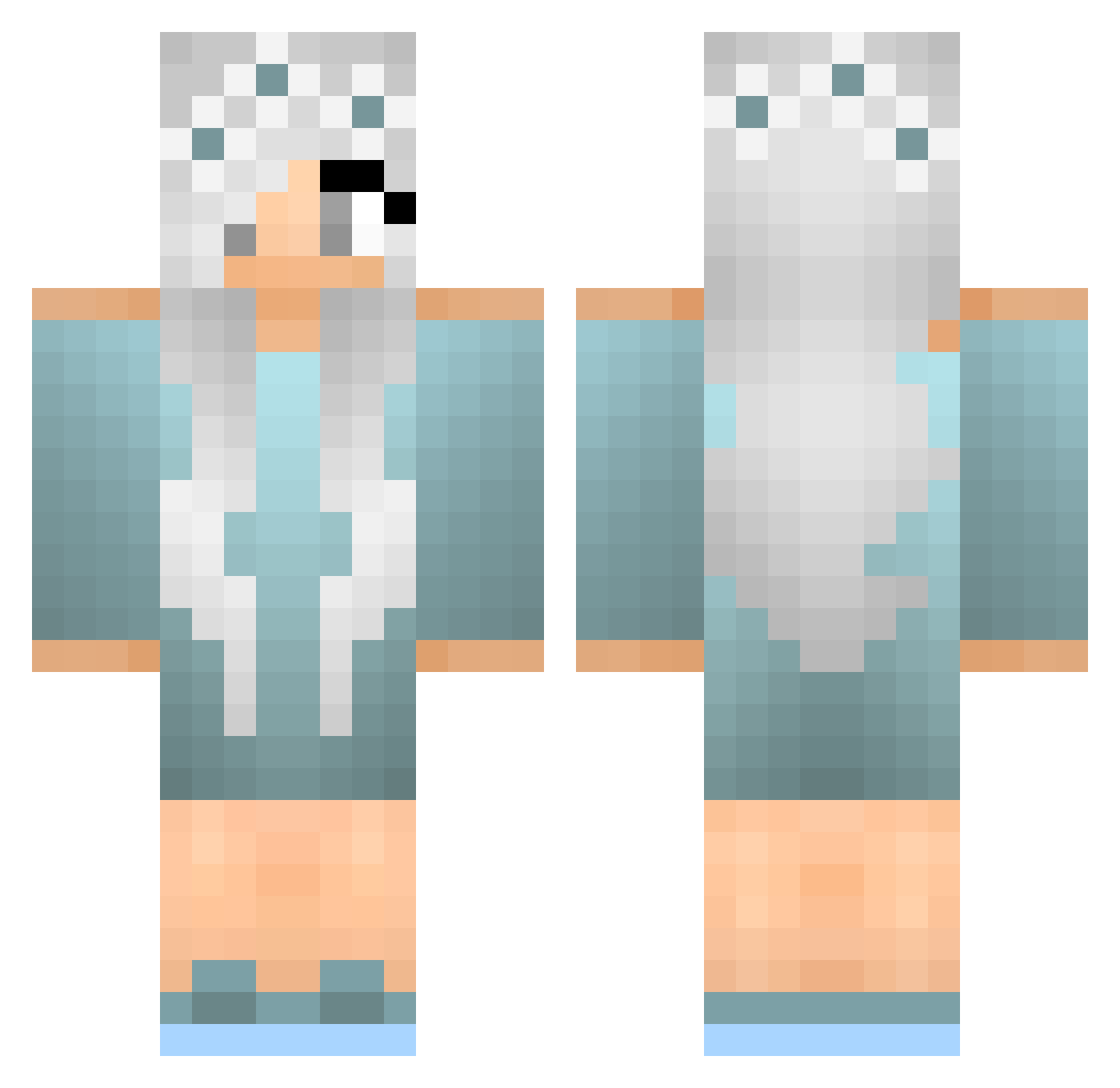 SeleneMoon3221 Minecraft skin, front and back view