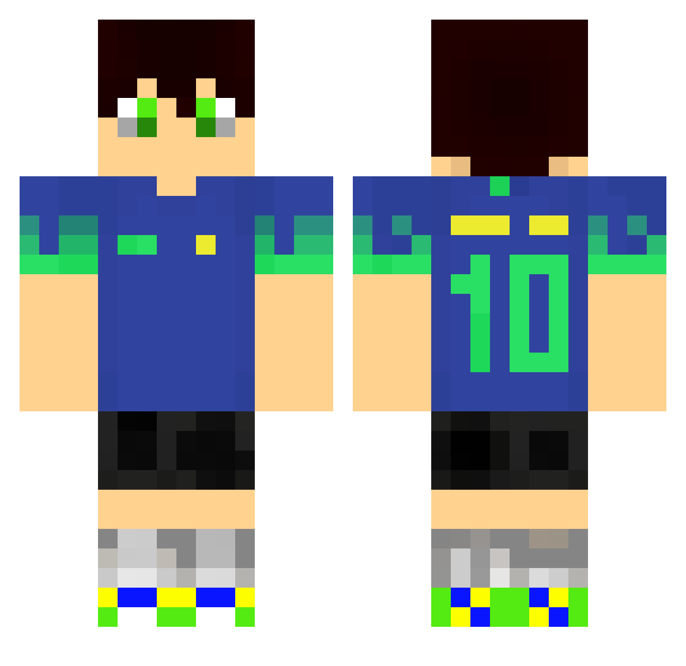 bernardoprocca Minecraft skin, front and back view