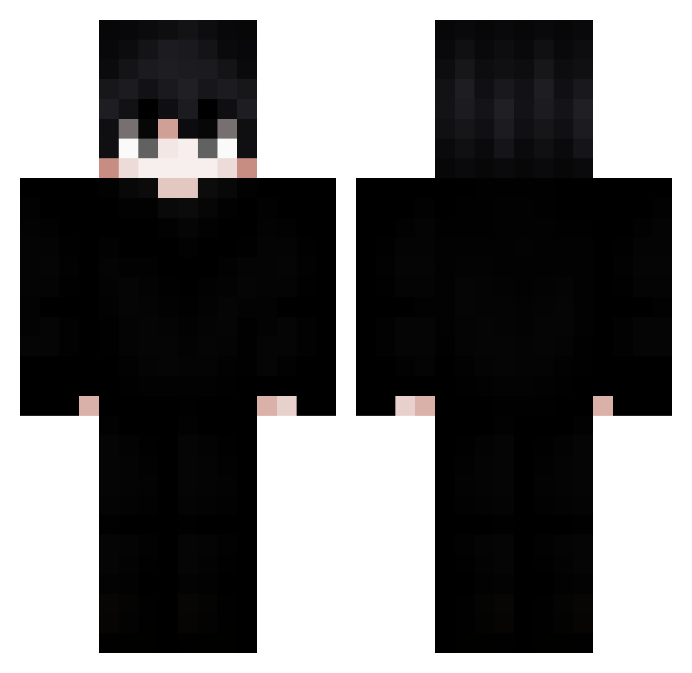 TwinkleShiny Minecraft skin, front and back view