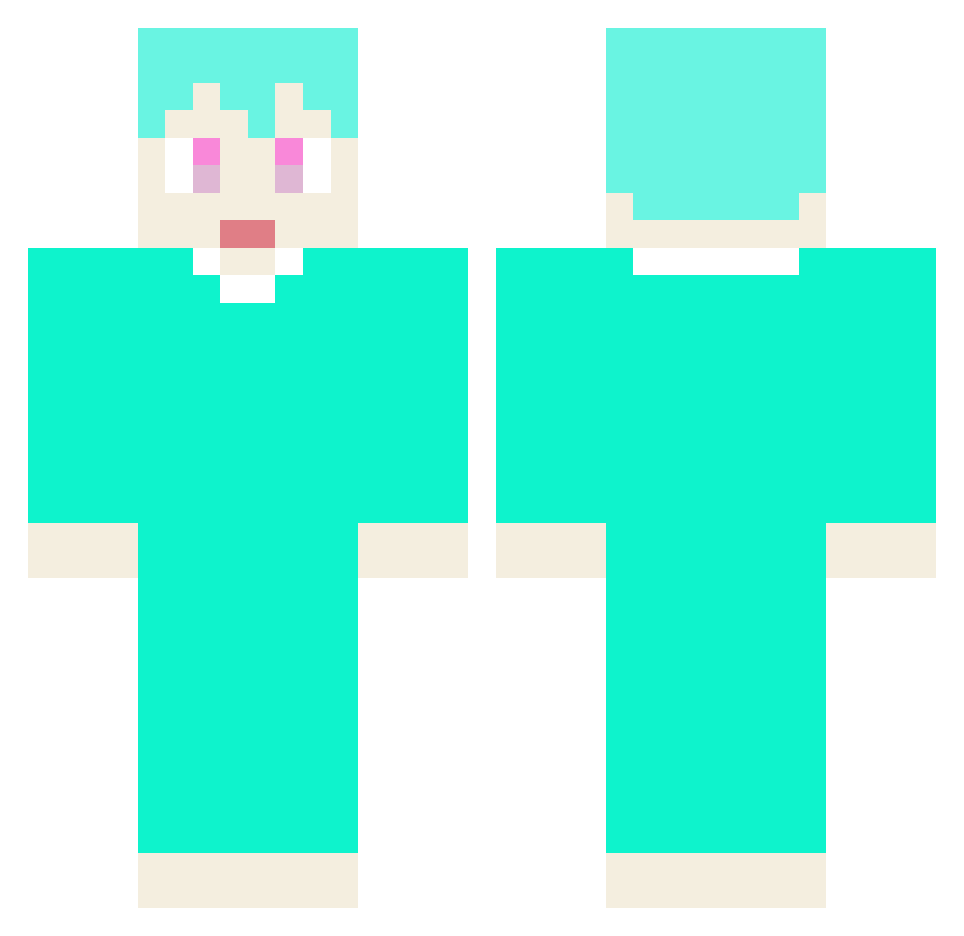 rlafbgk1245 Minecraft skin, front and back view
