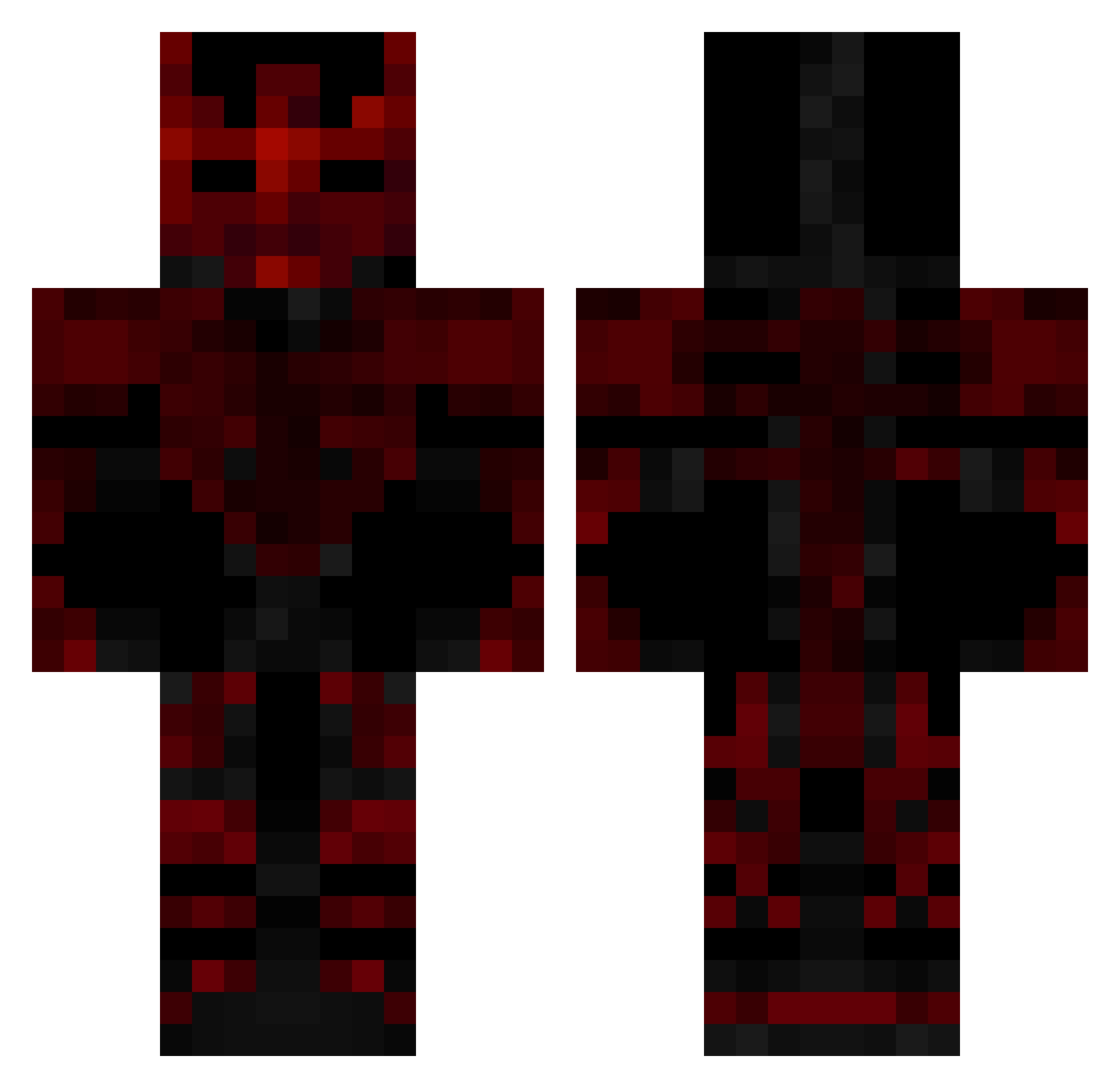Lobo_malo Minecraft skin, front and back view