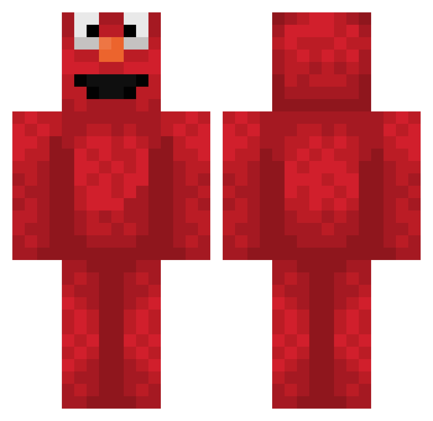 sheryboy Minecraft skin, front and back view