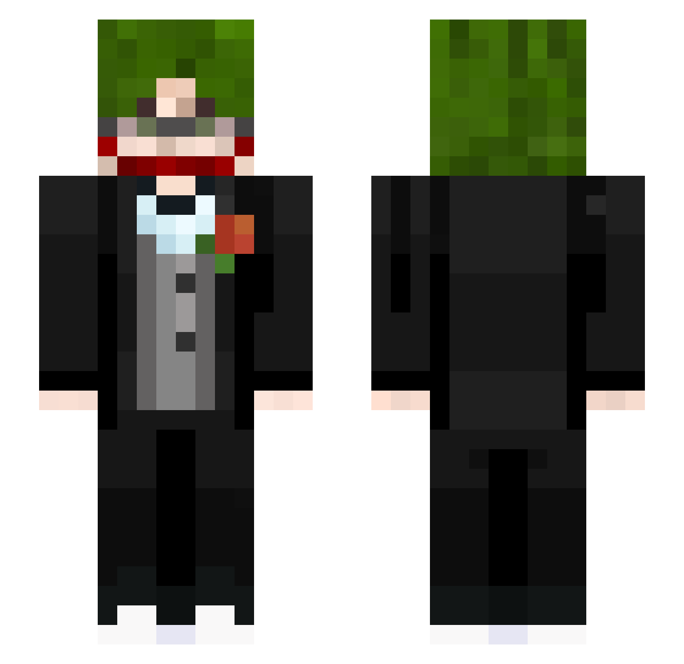 shaltayybaltayy Minecraft skin, front and back view