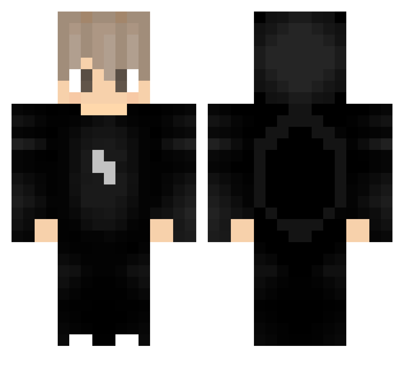 TDK_KunChanVN Minecraft skin, front and back view