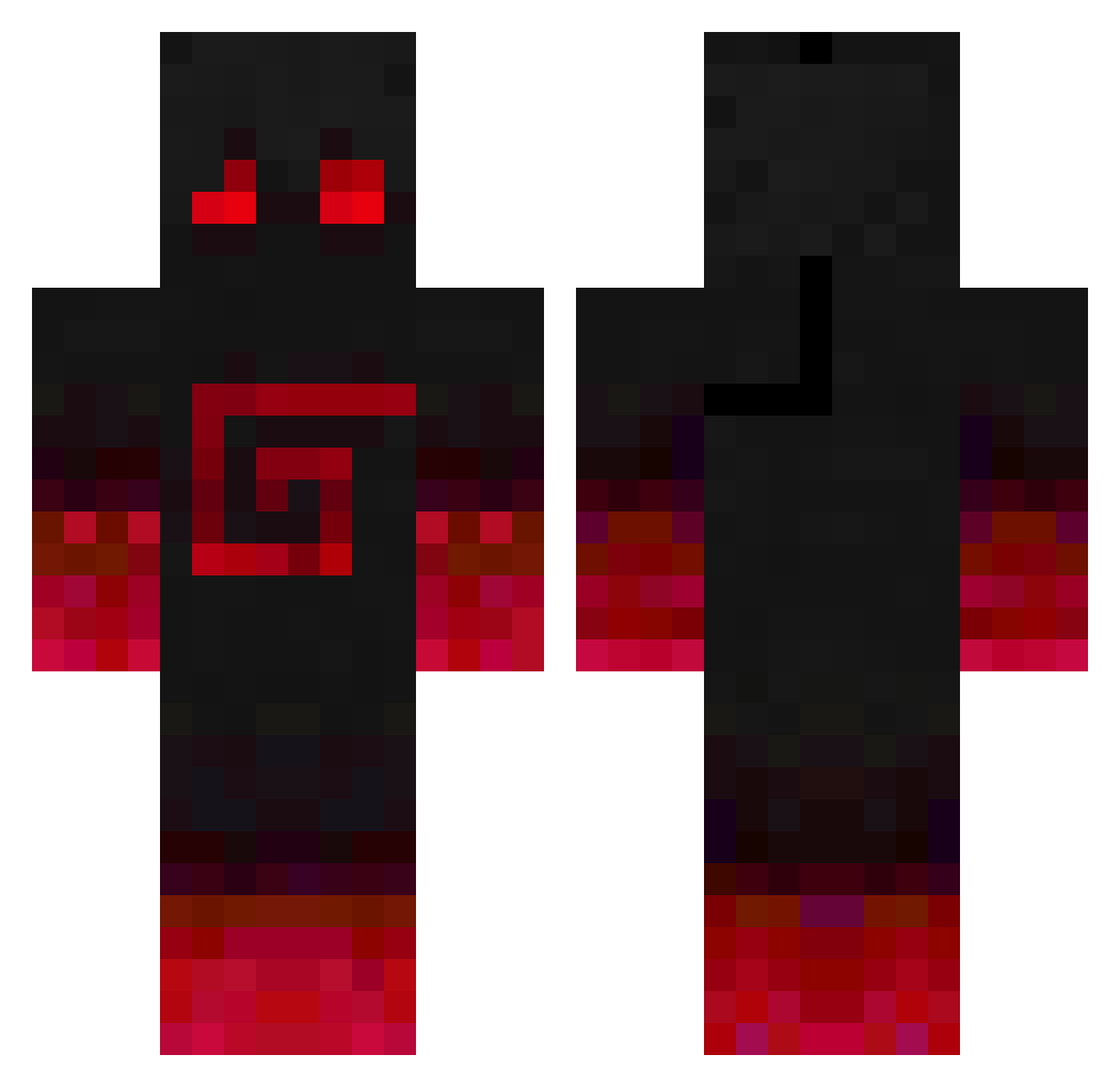 VikingASevenmaD Minecraft skin, front and back view