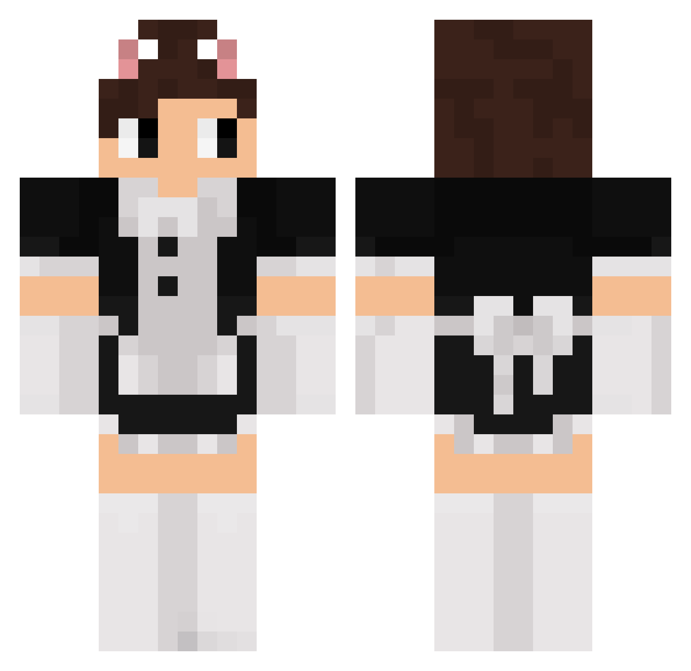 sasorispuppet Minecraft skin, front and back view