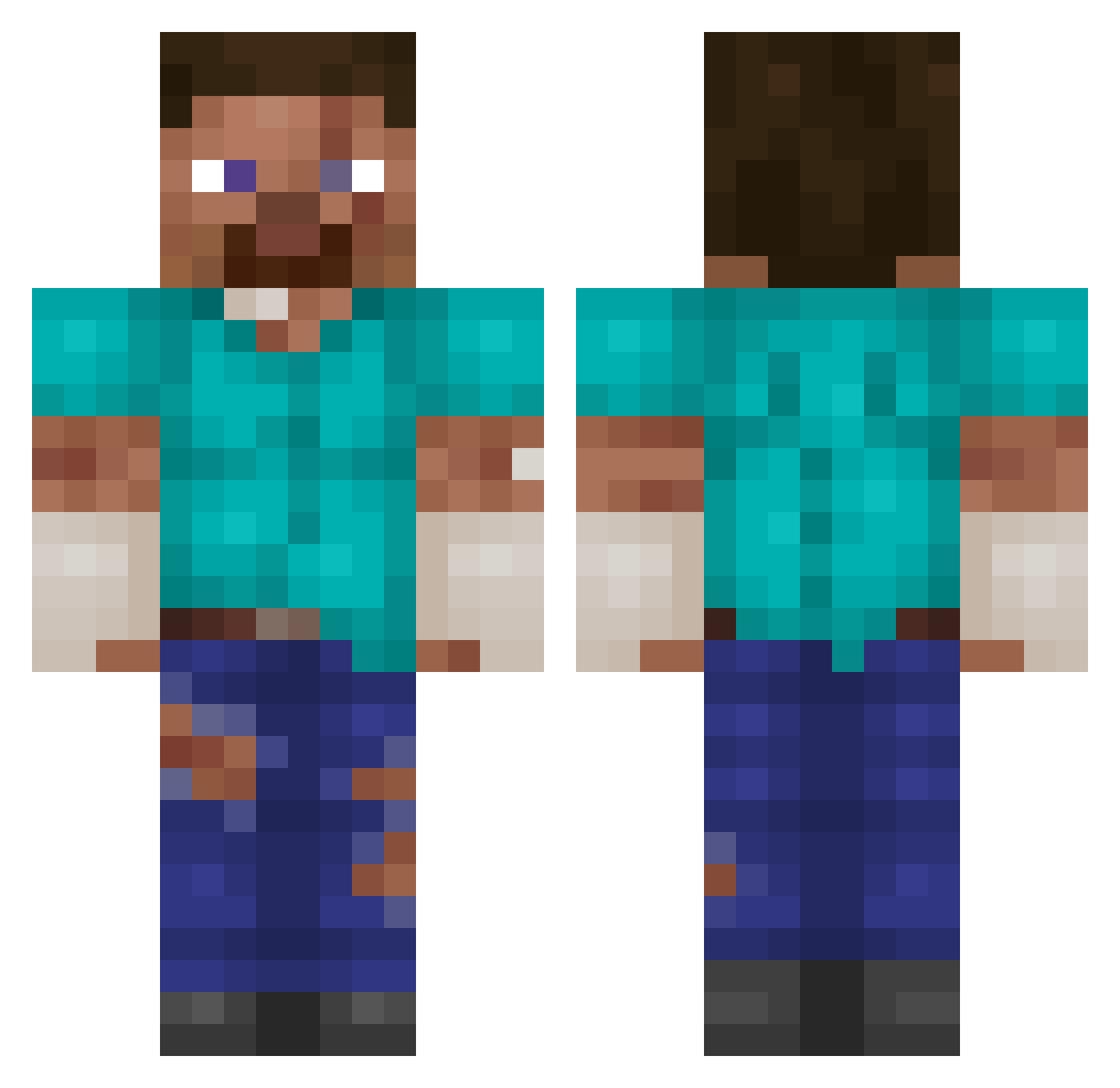 Pylo__ Minecraft skin, front and back view