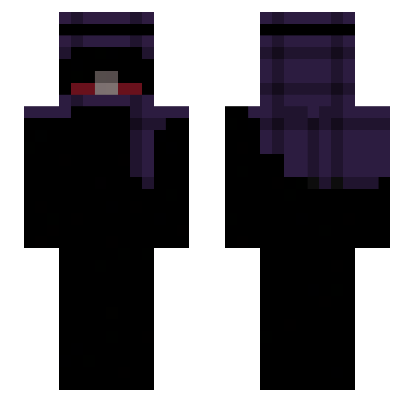 INROADS Minecraft skin, front and back view