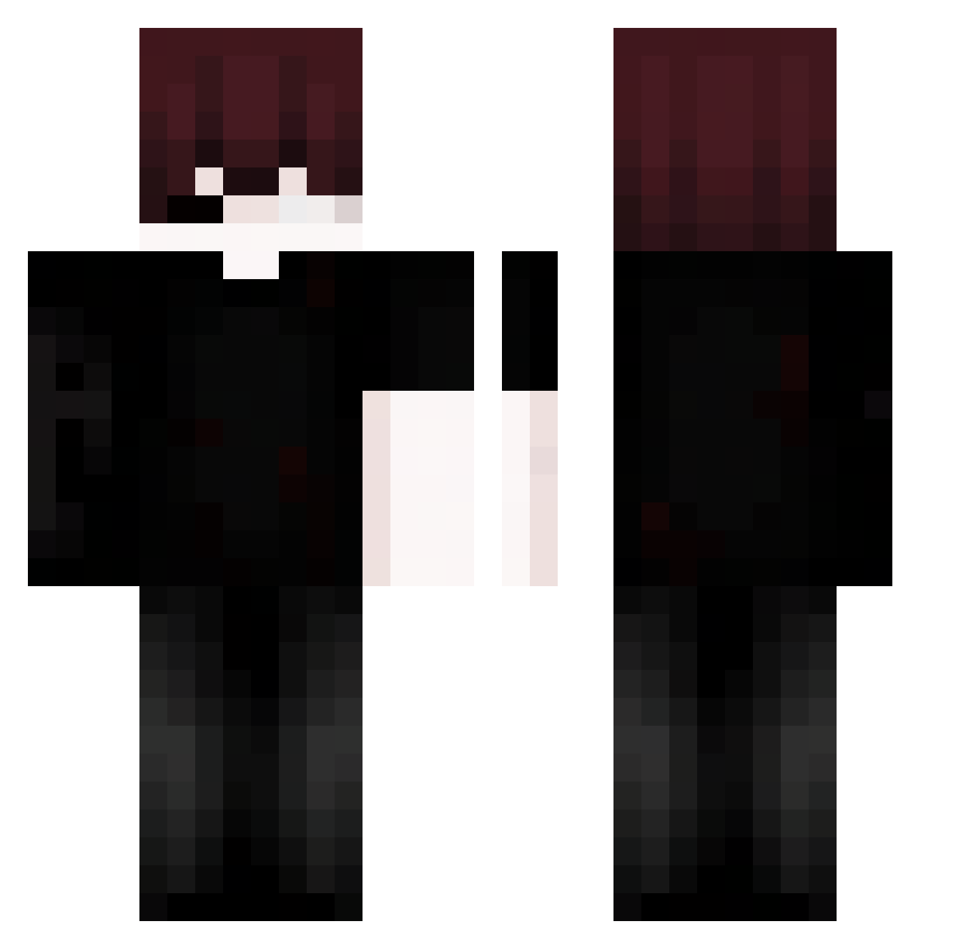 VenomStrike61 Minecraft skin, front and back view