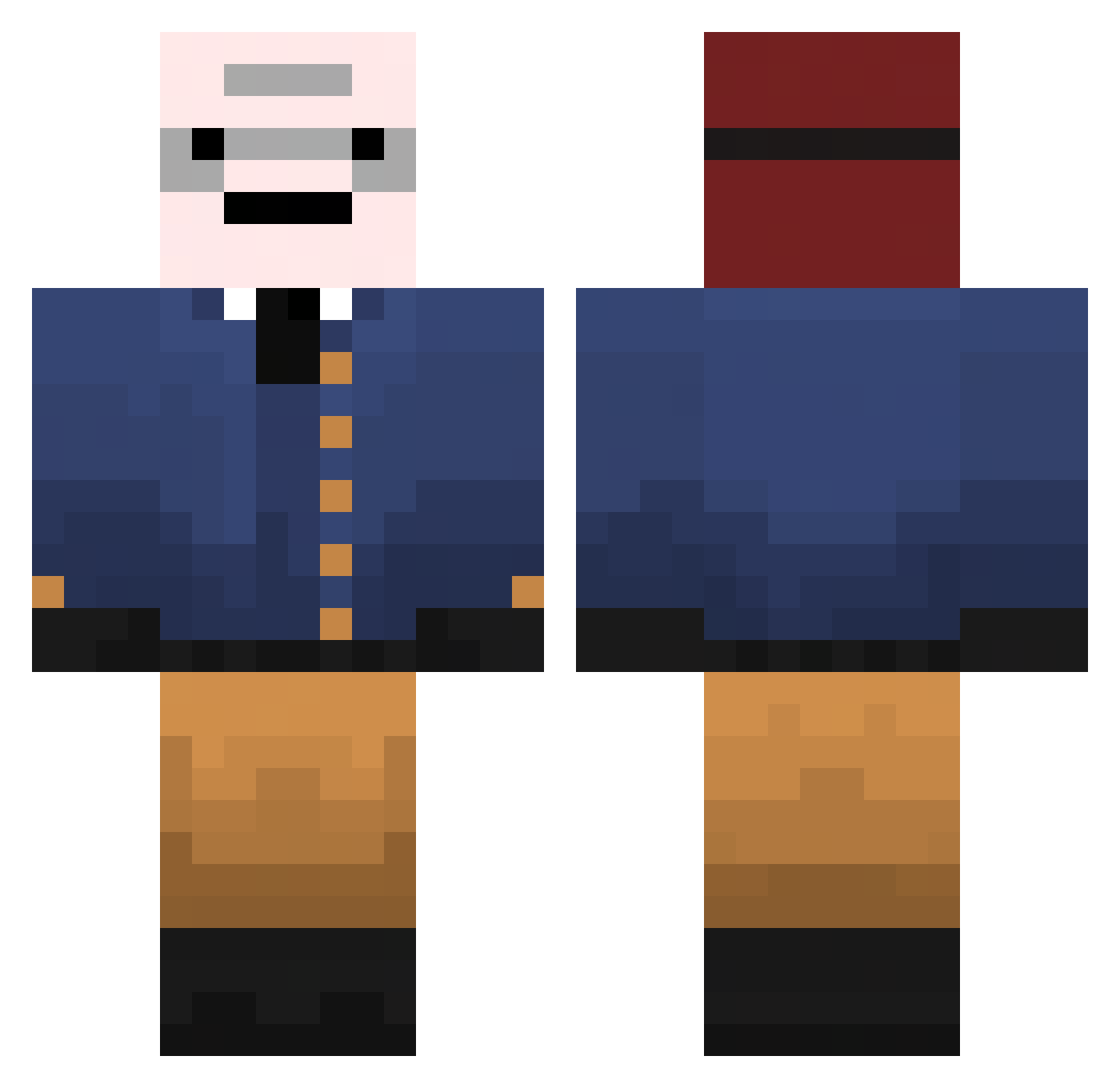 randej_voo Minecraft skin, front and back view