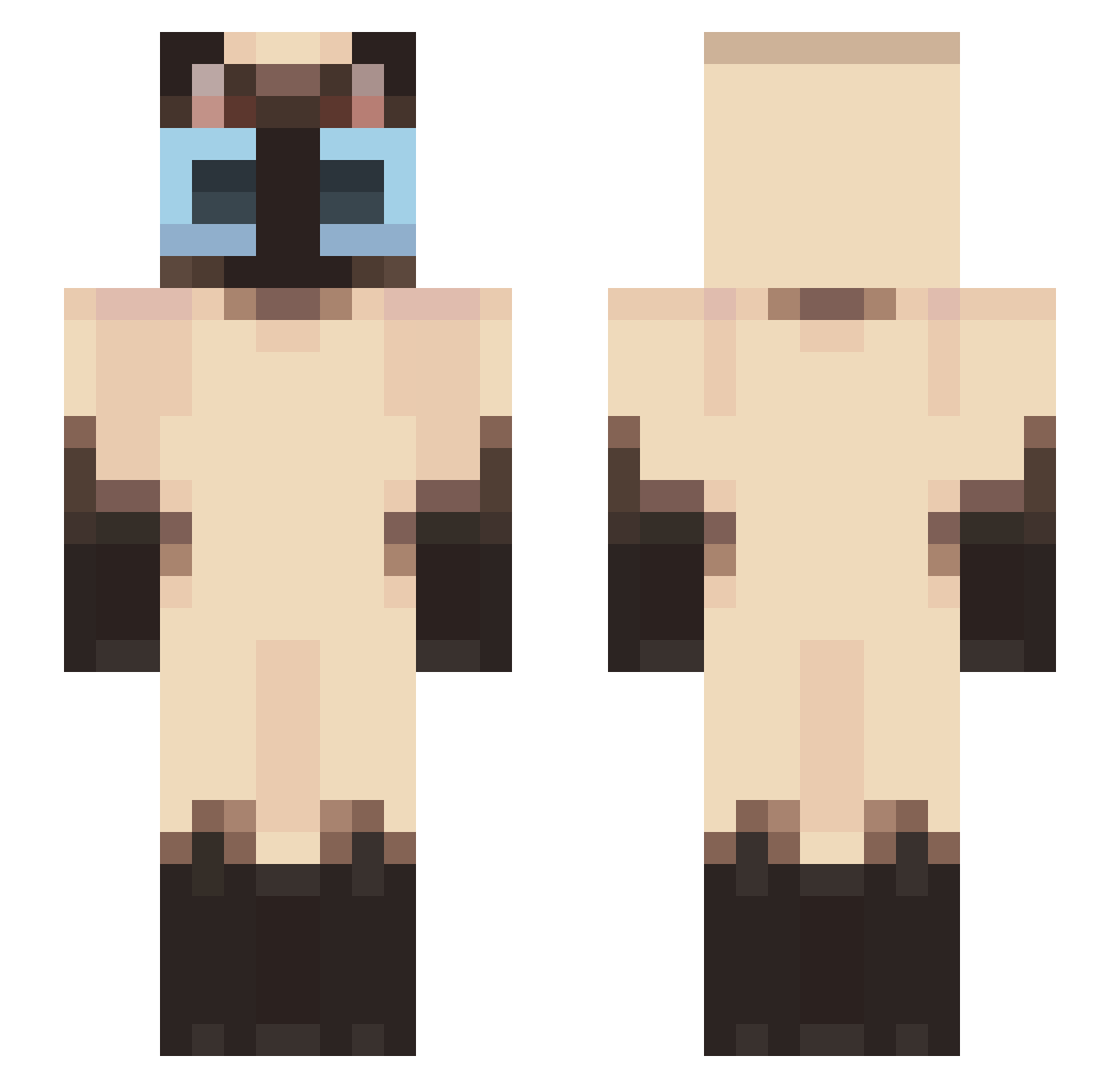 Random_Stranger1 Minecraft skin, front and back view