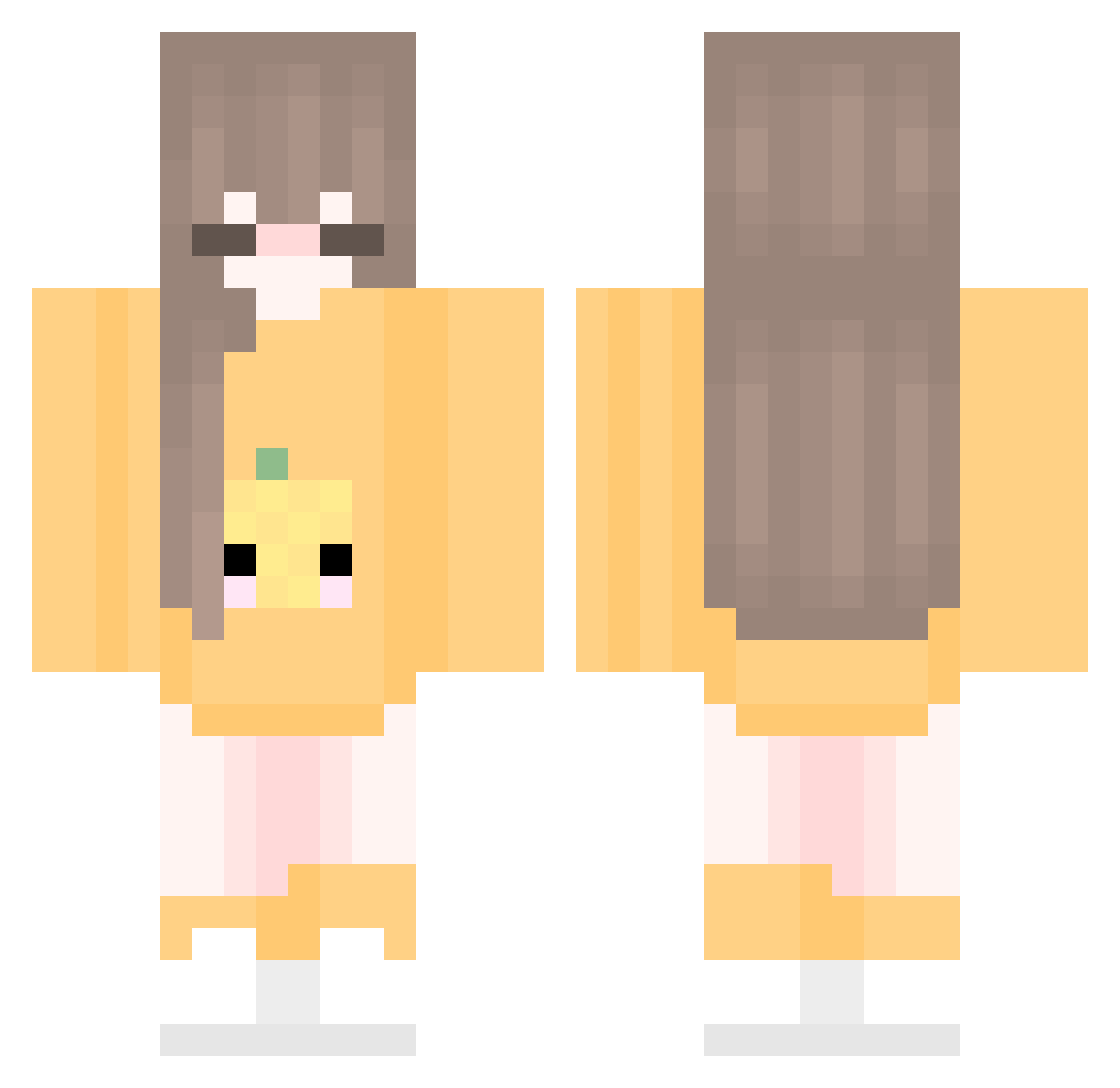 TrangMC2005 Minecraft skin, front and back view