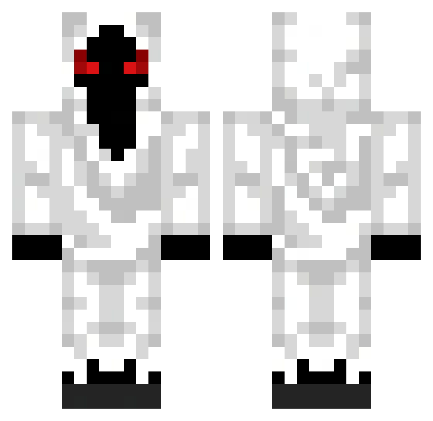 homersballs Minecraft skin, front and back view