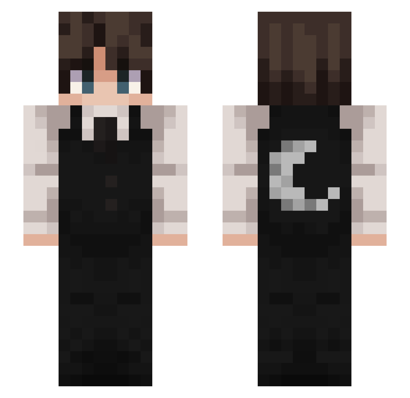 FastTomTom12 Minecraft skin, front and back view