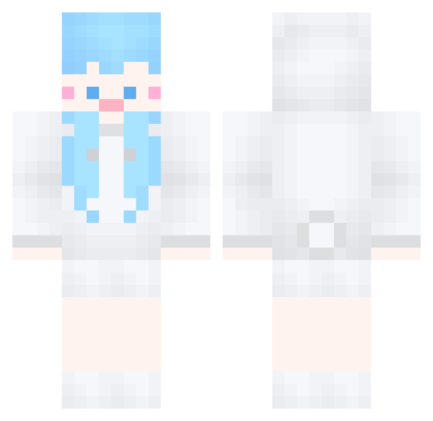 todn03 Minecraft skin, front and back view