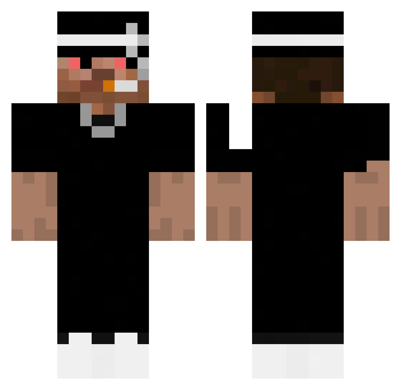 UlicaSzczecina Minecraft skin, front and back view