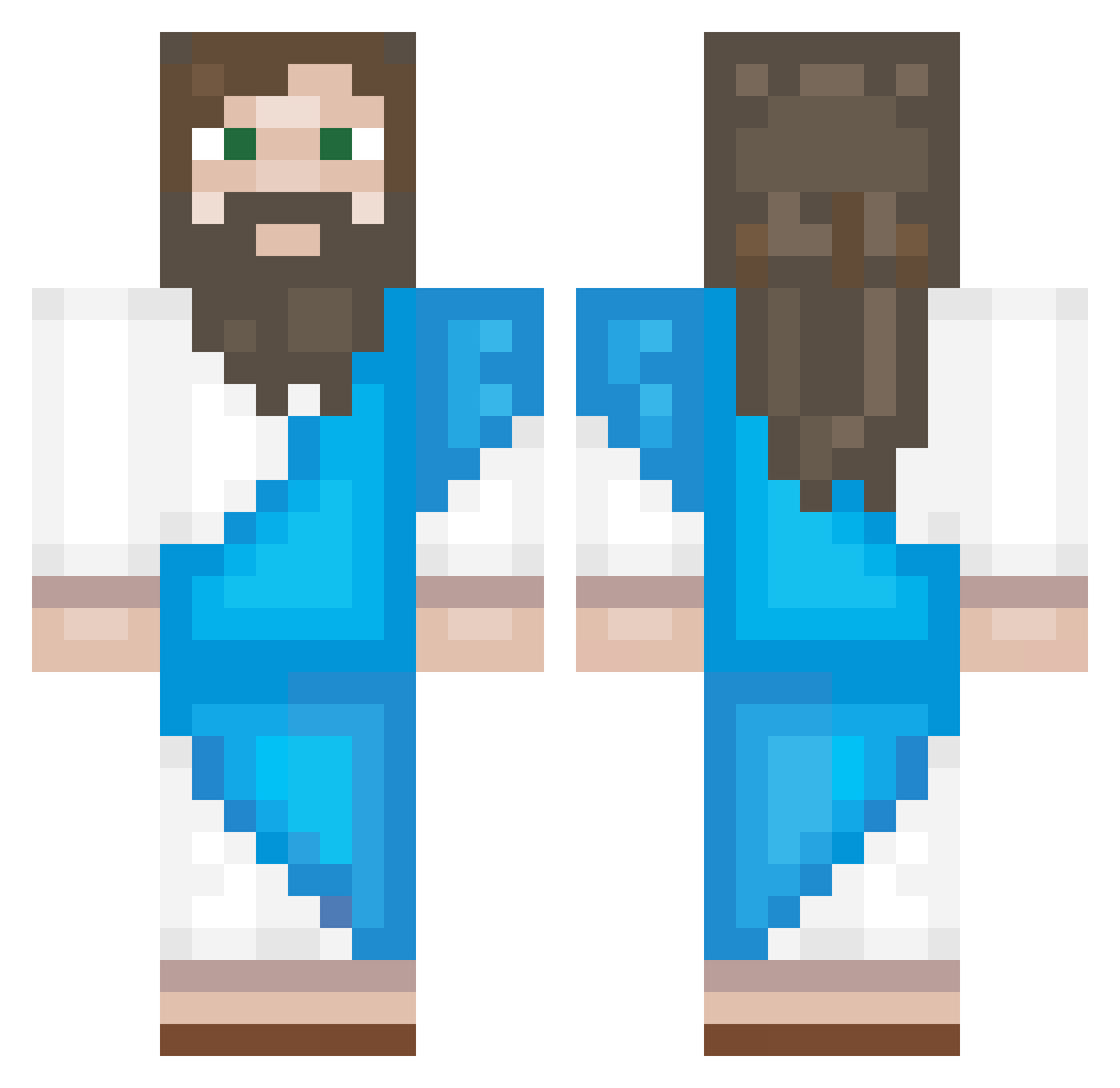 PU_Angell Minecraft skin, front and back view