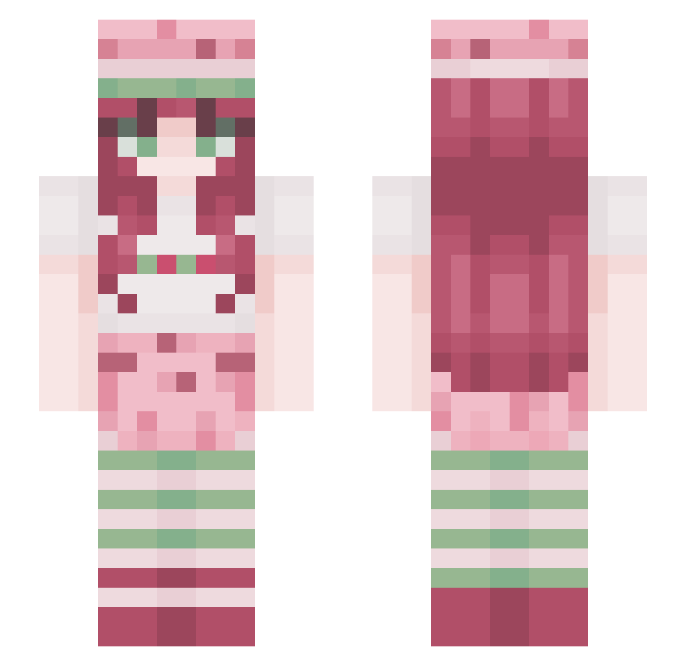 karmaismybf Minecraft skin, front and back view