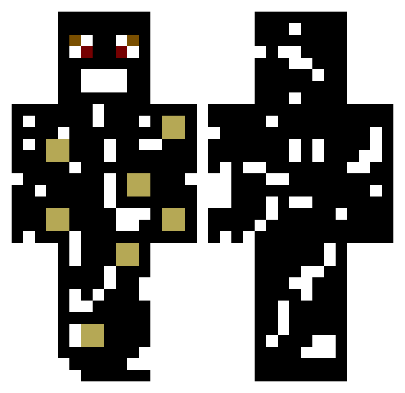 lolbean3506 Minecraft skin, front and back view