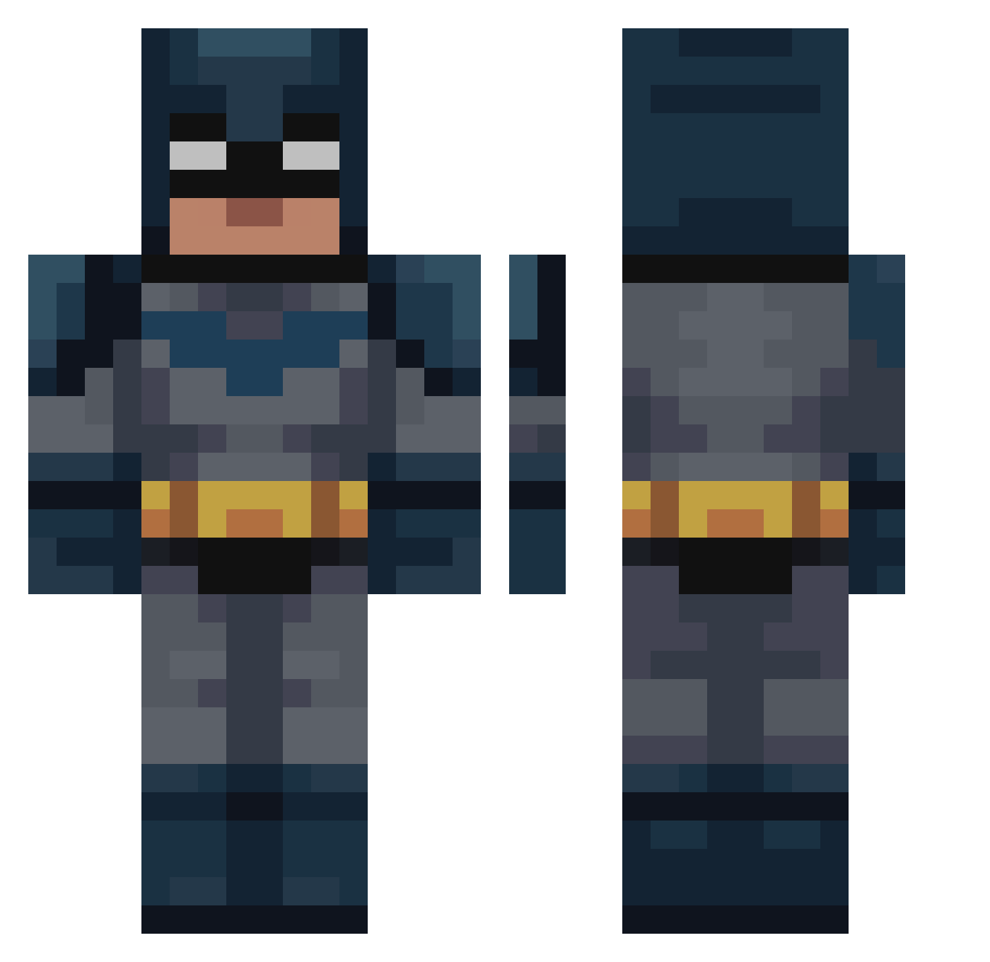 stonkton Minecraft skin, front and back view