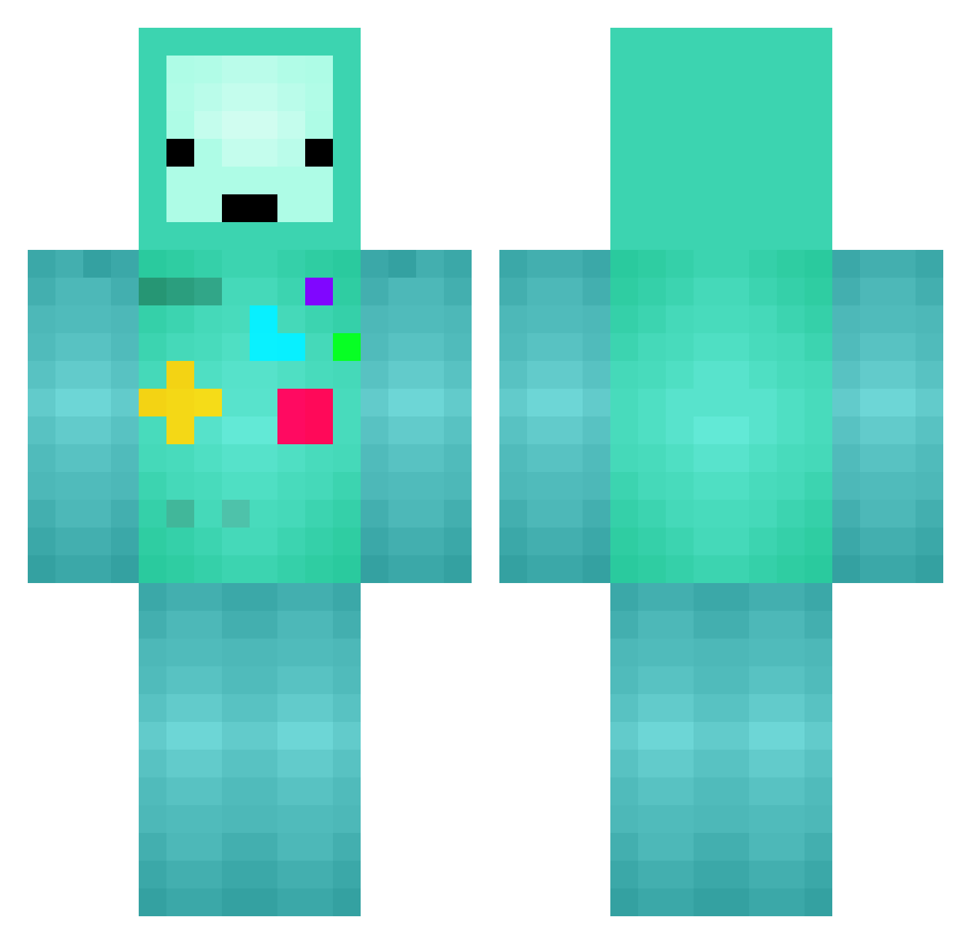 pikminfan1234567 Minecraft skin, front and back view