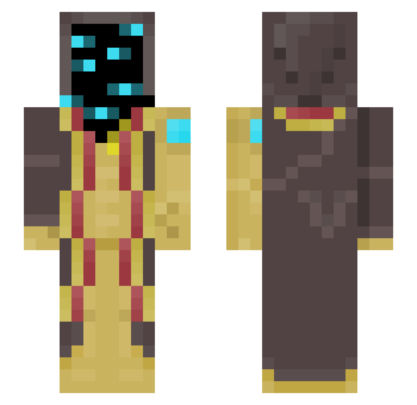 stasiex_ Minecraft skin, front and back view