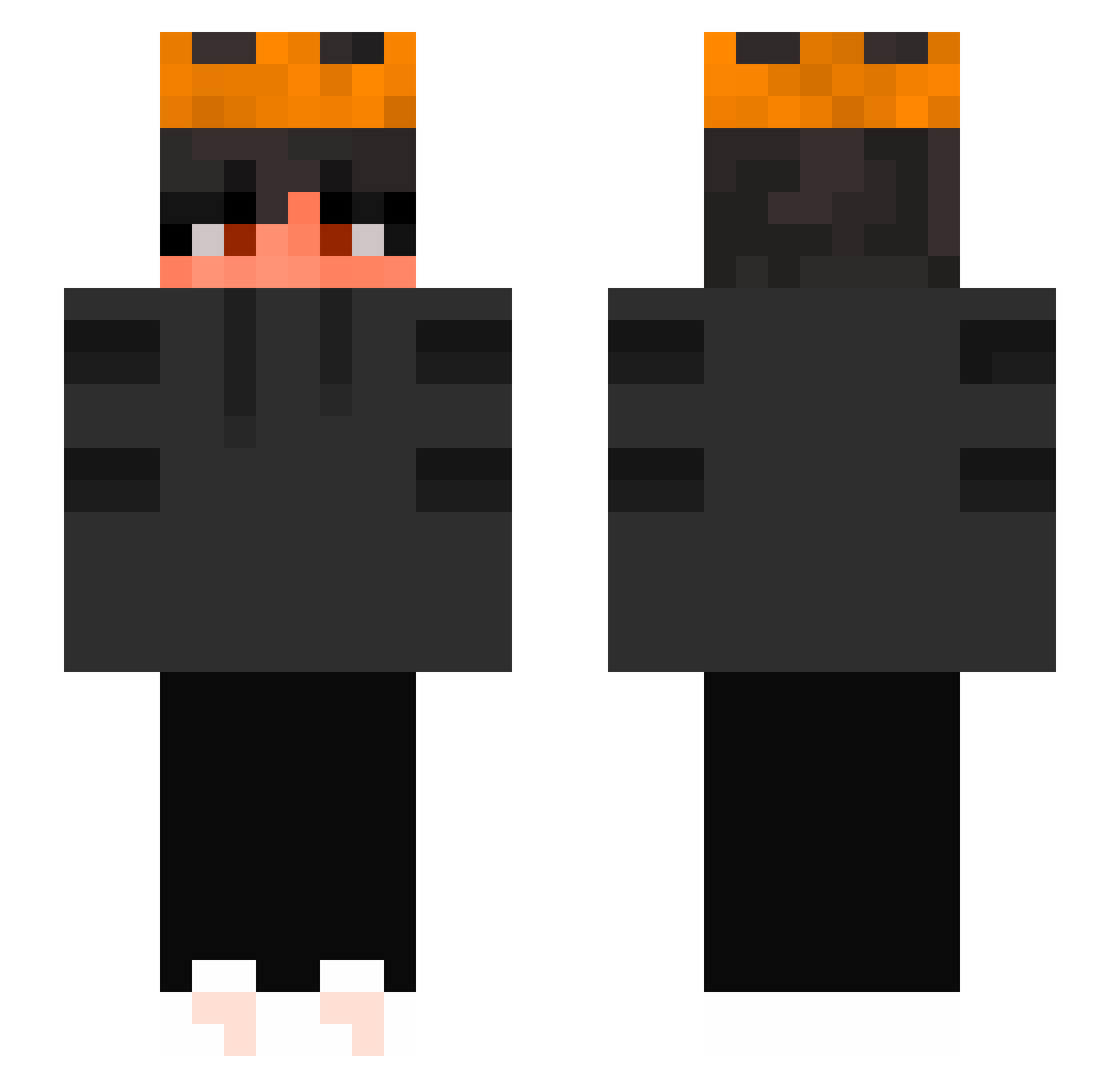 _Barnaba Minecraft skin, front and back view