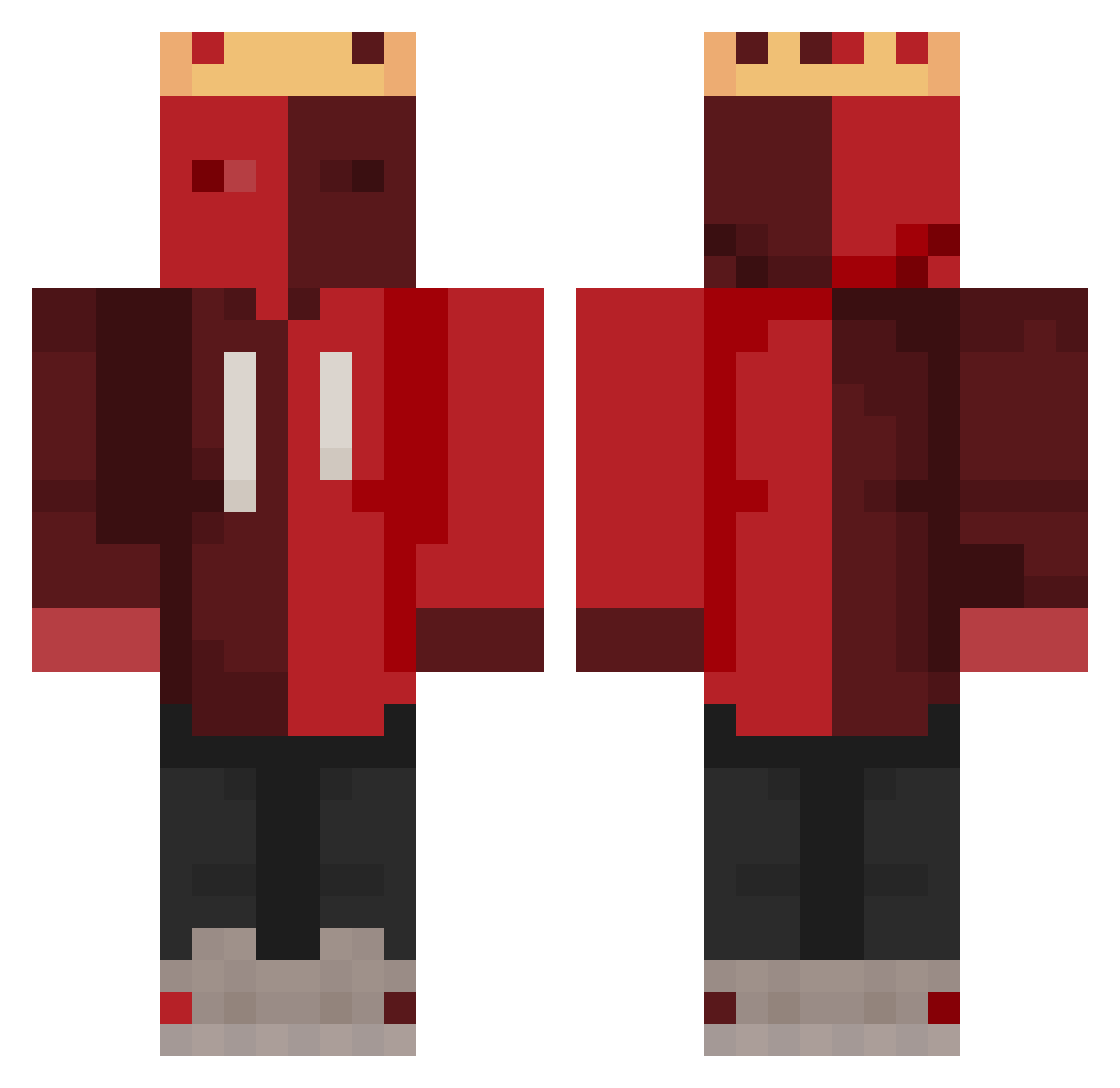 TimTam7711 Minecraft skin, front and back view