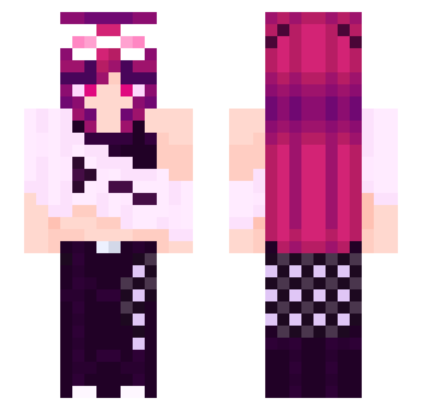 Drkn5_M4x Minecraft skin, front and back view
