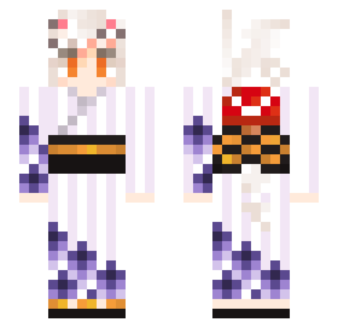 Totomaru4571 Minecraft skin, front and back view