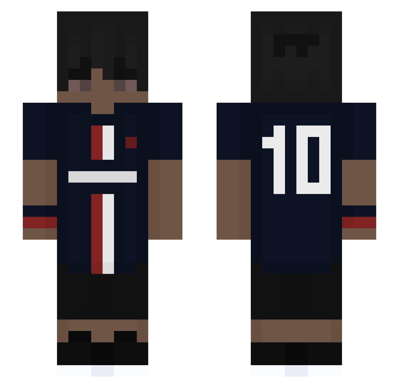 OmarMercury Minecraft skin, front and back view