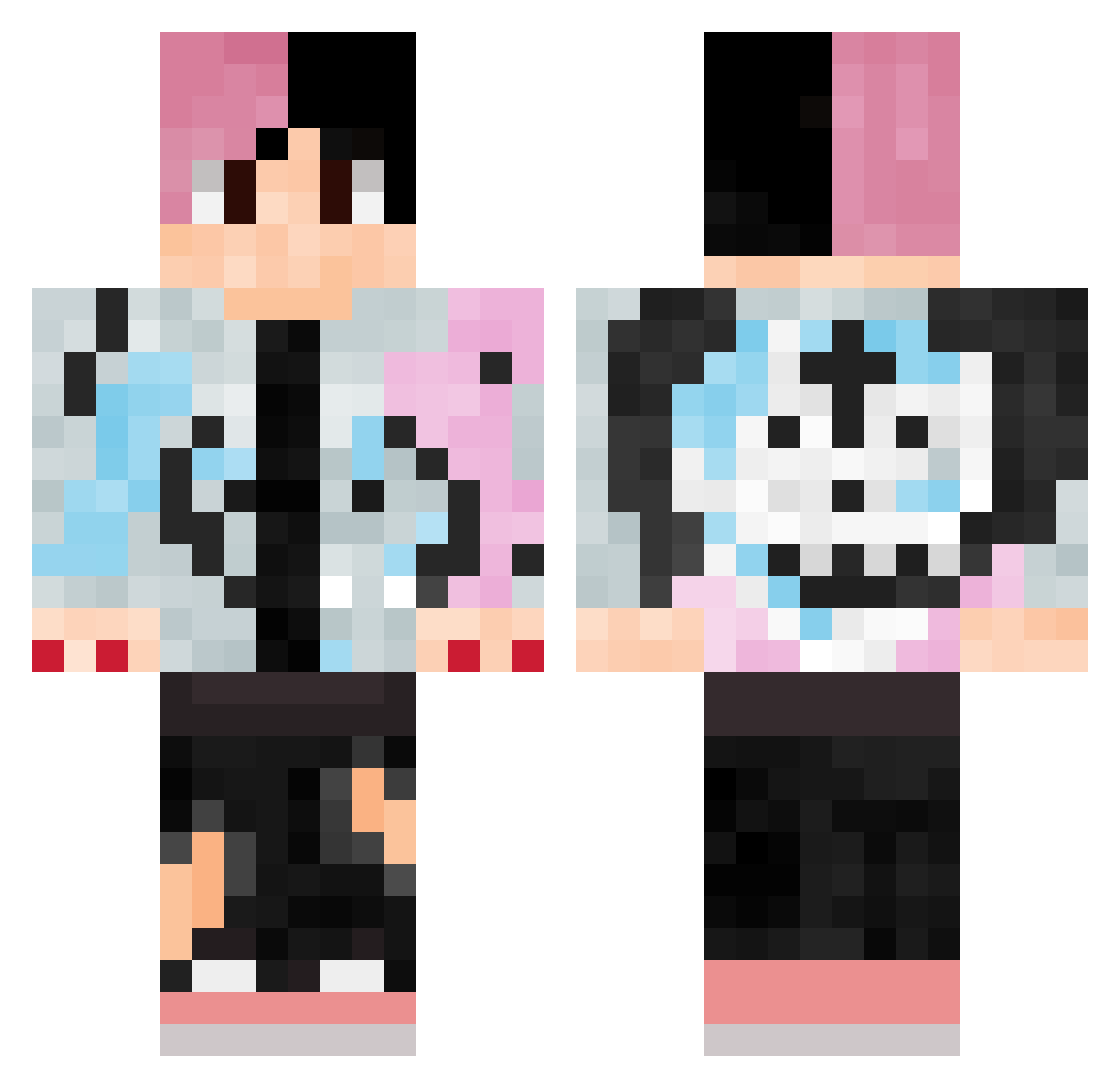wyate_r Minecraft skin, front and back view
