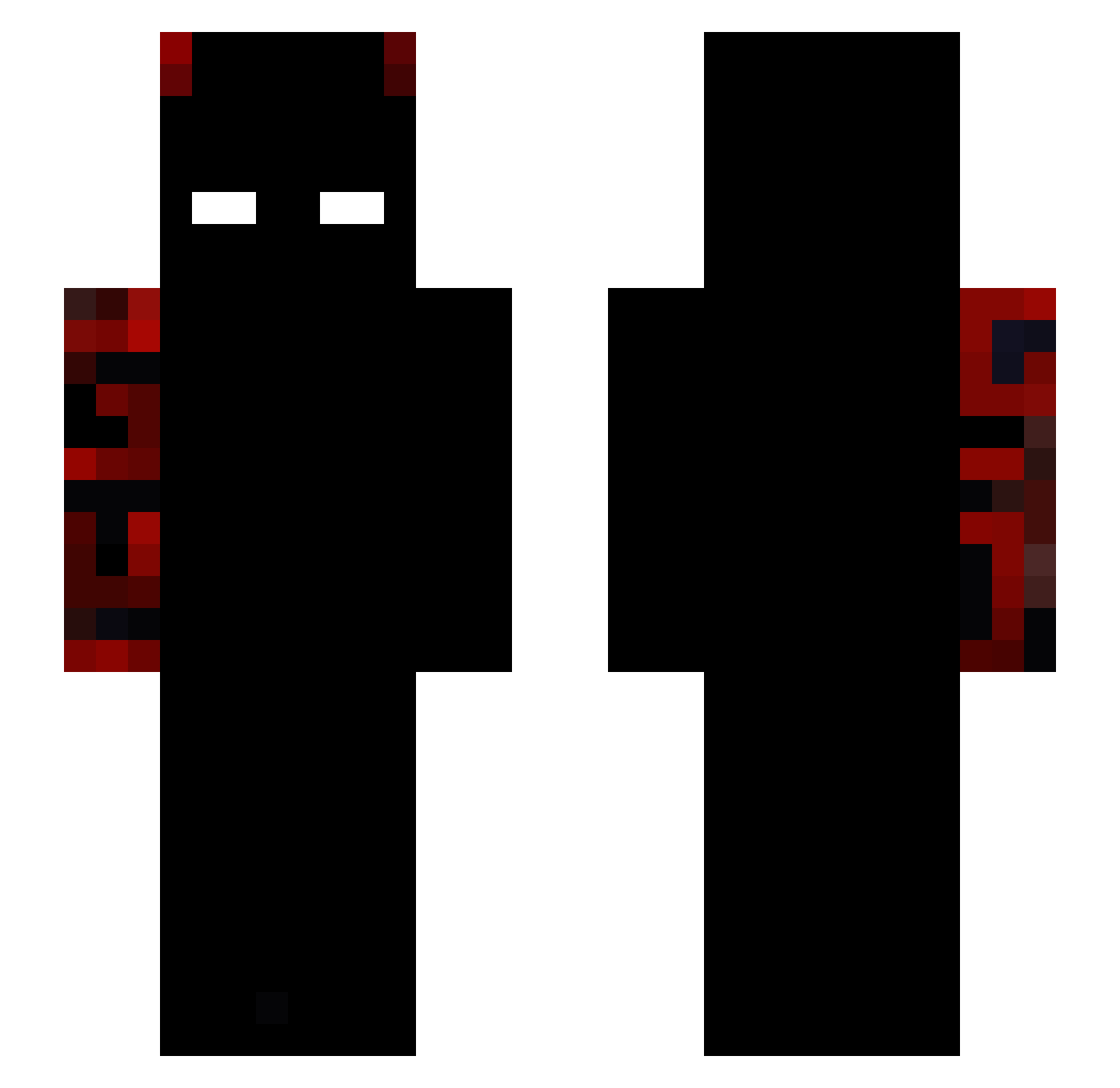 Inhibitor91 Minecraft skin, front and back view