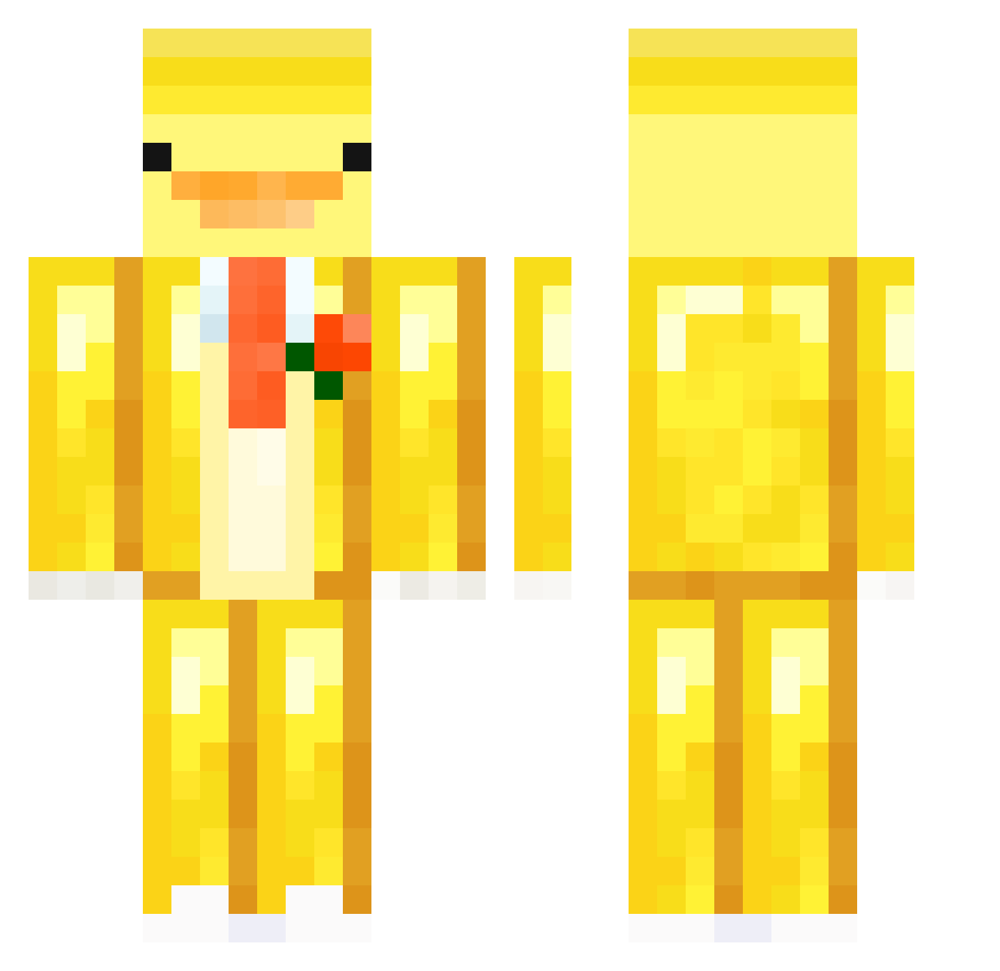 Precision___ Minecraft skin, front and back view