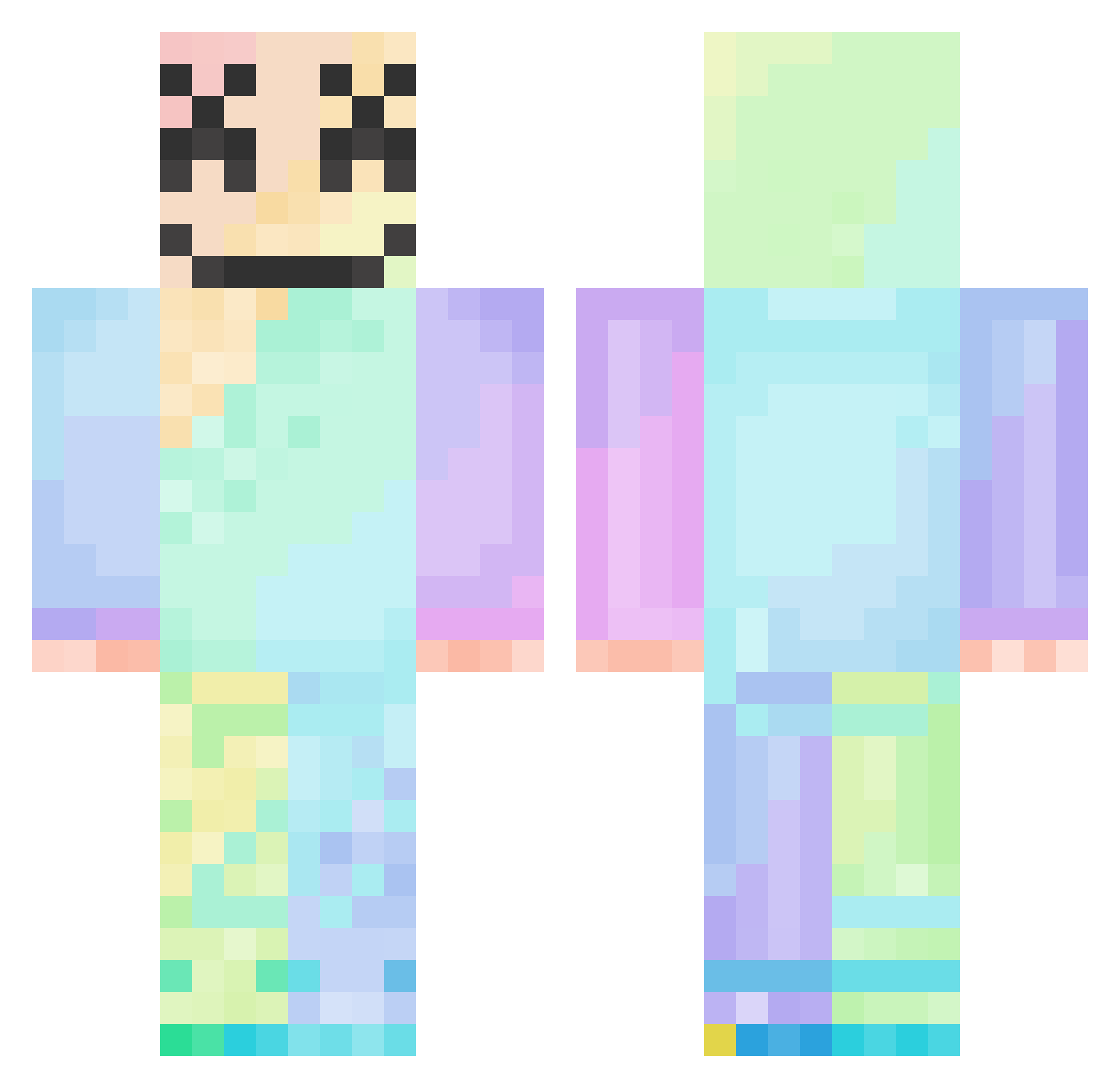 tigerting98 Minecraft skin, front and back view