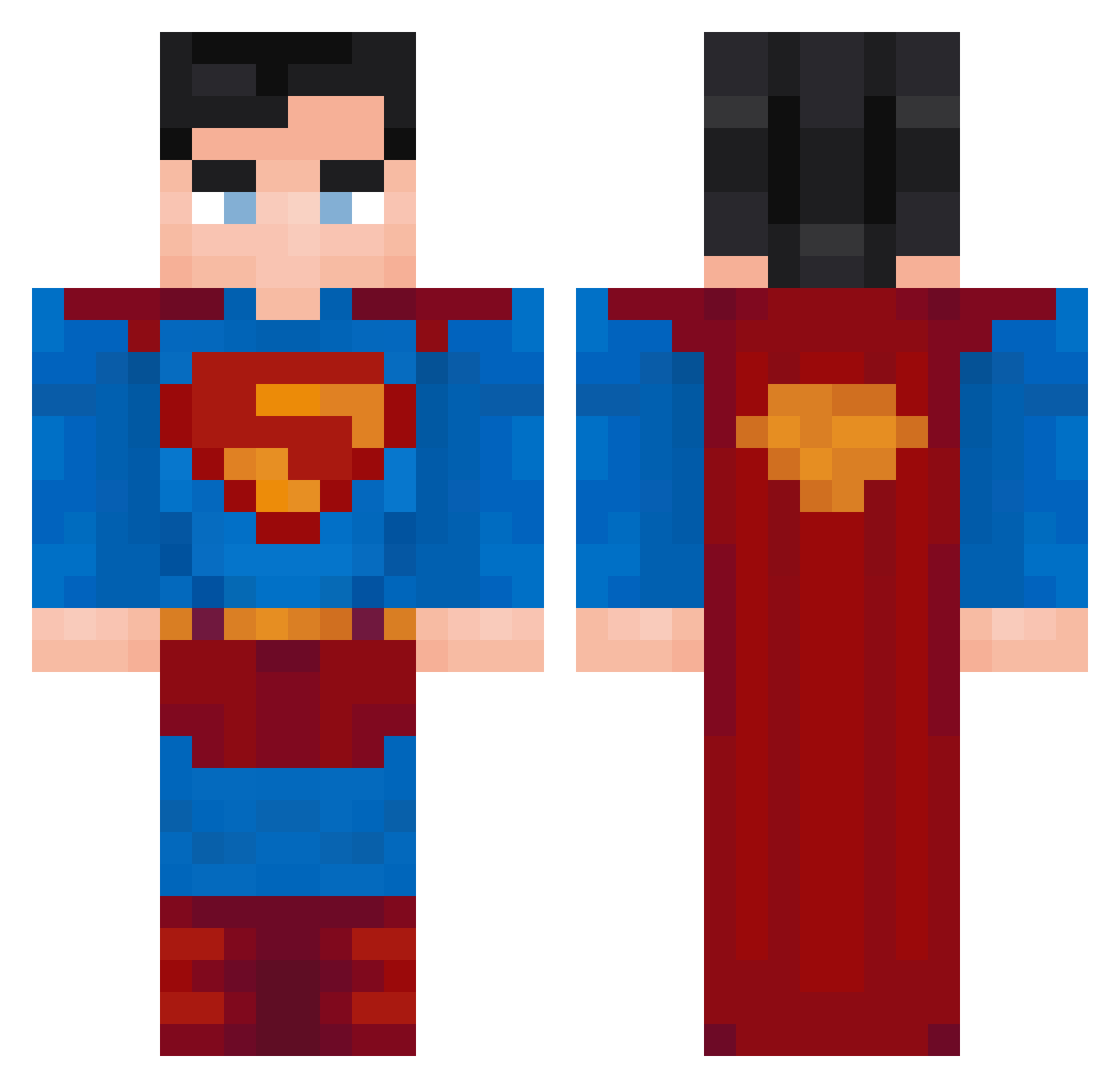 MagoLouco62 Minecraft skin, front and back view