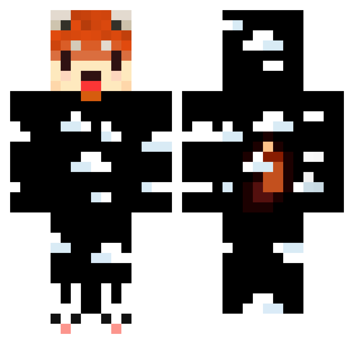 WojtekPol12 Minecraft skin, front and back view