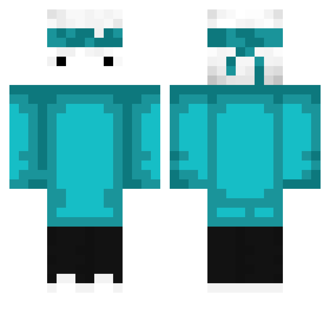 xVarnan Minecraft skin, front and back view