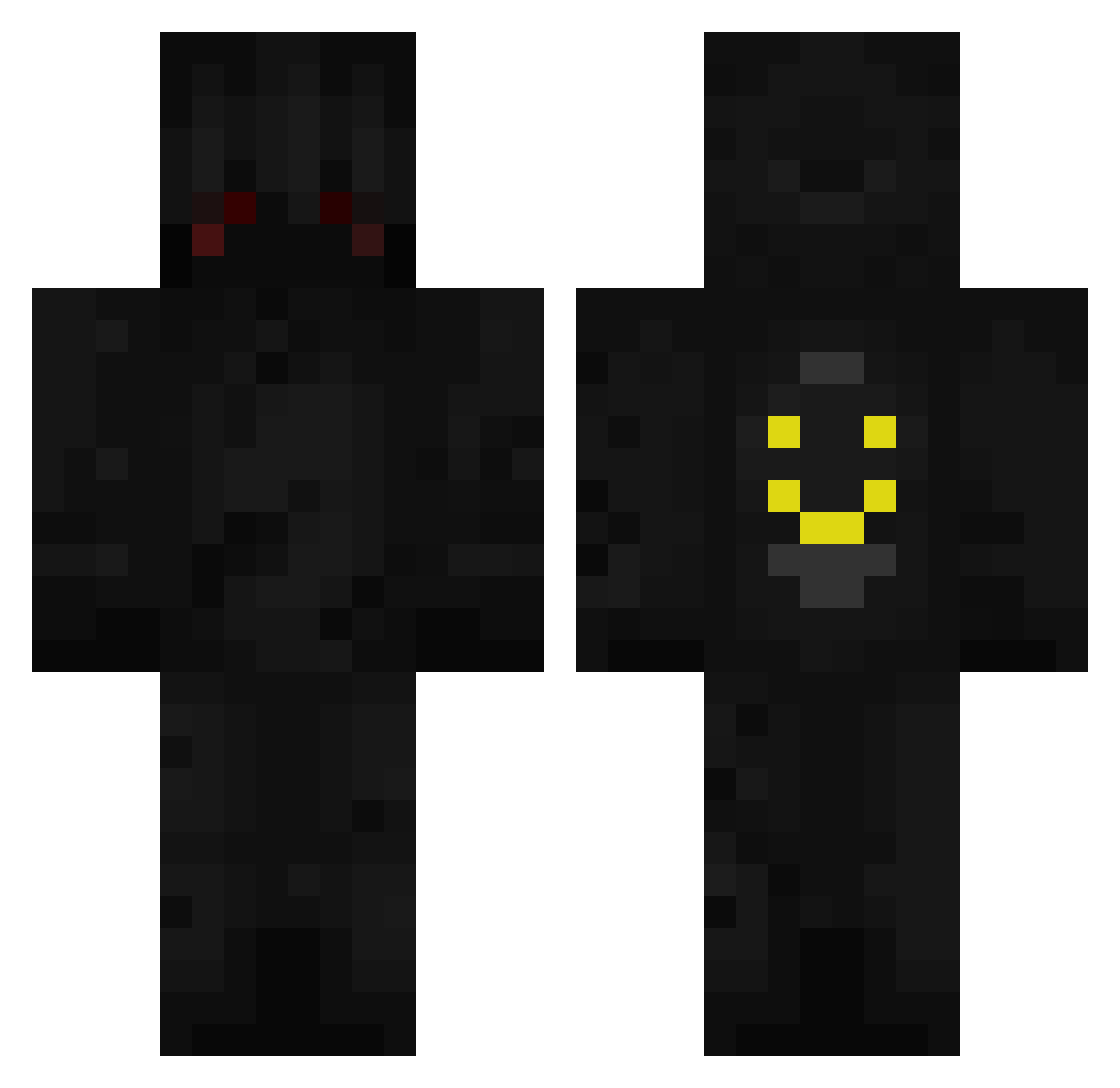 ItzAlhamzahJrYT Minecraft skin, front and back view