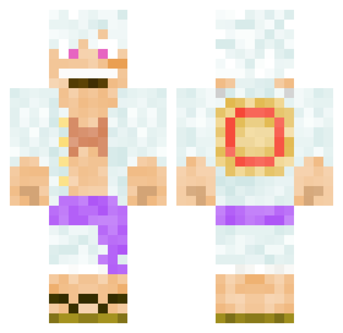 OtakuSennin_Fr Minecraft skin, front and back view
