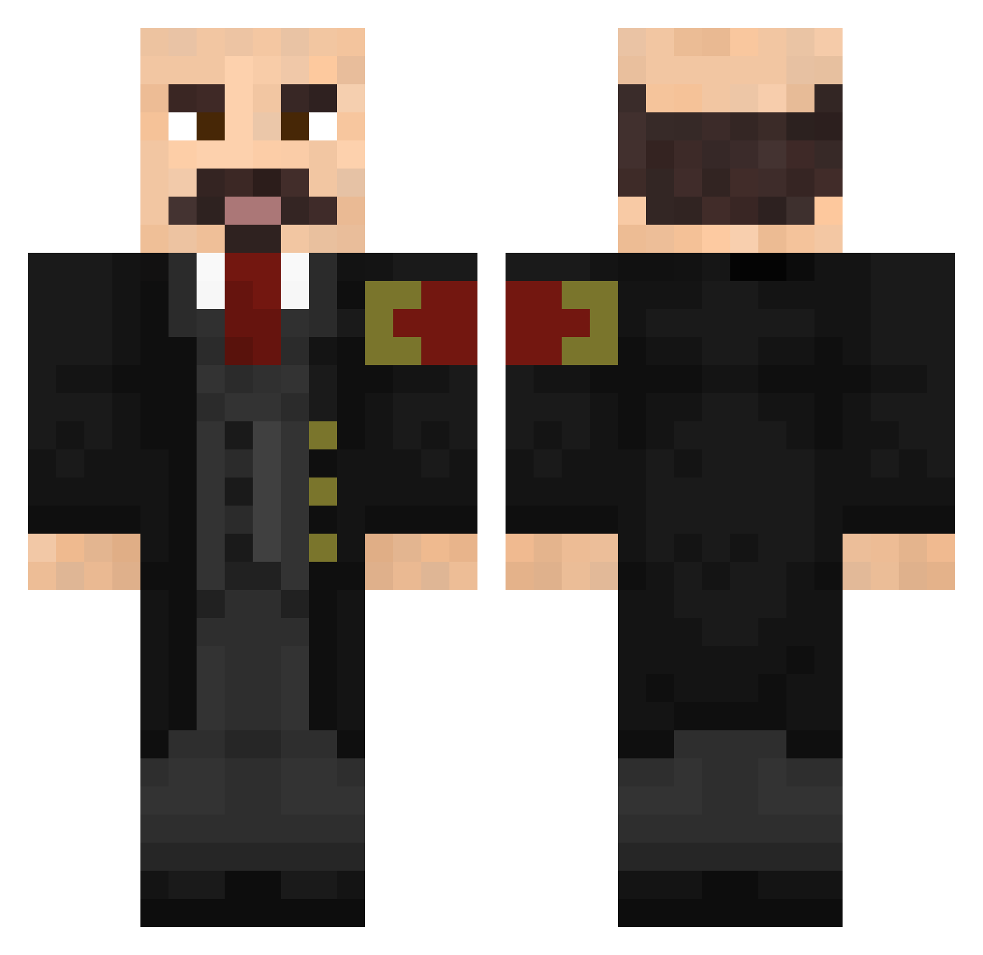 jacksonkint Minecraft skin, front and back view