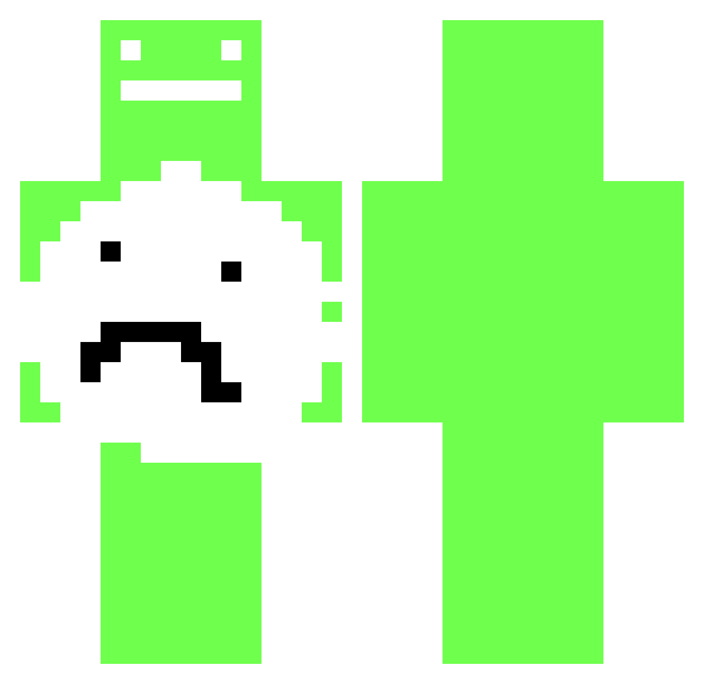 ab199op Minecraft skin, front and back view