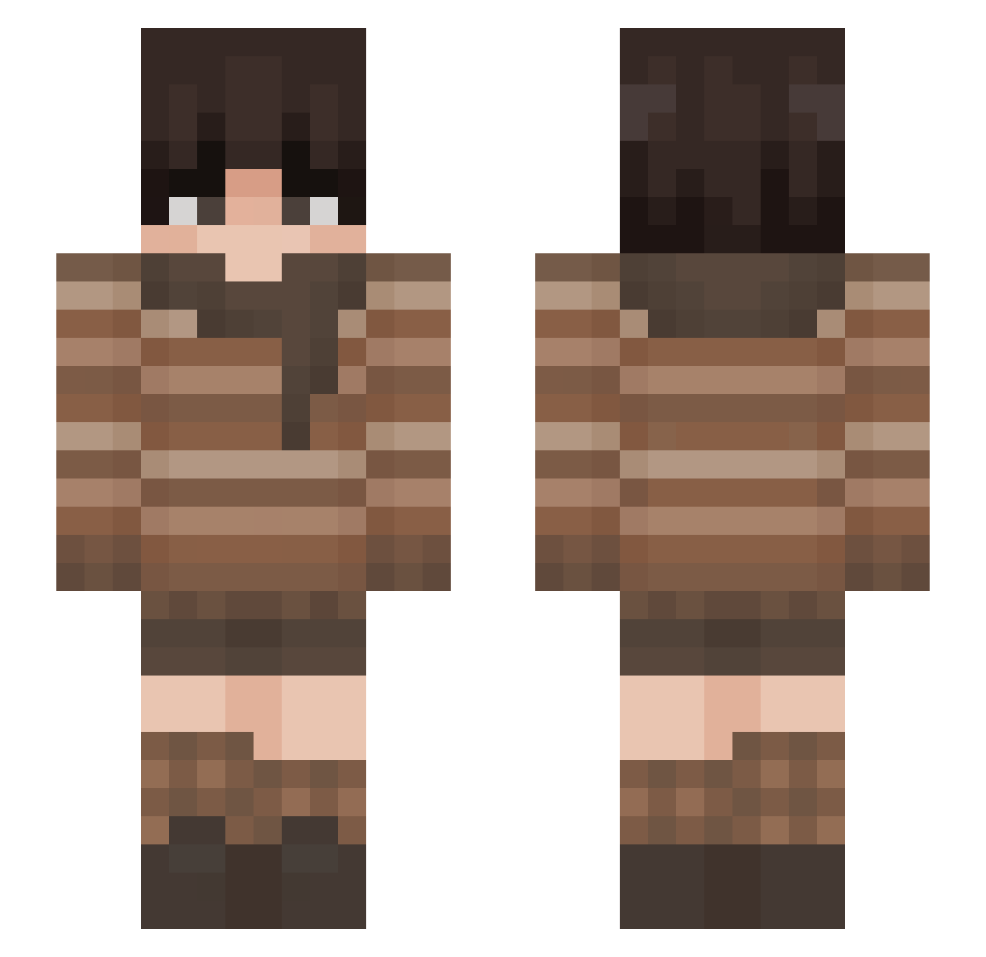 roG_09 Minecraft skin, front and back view