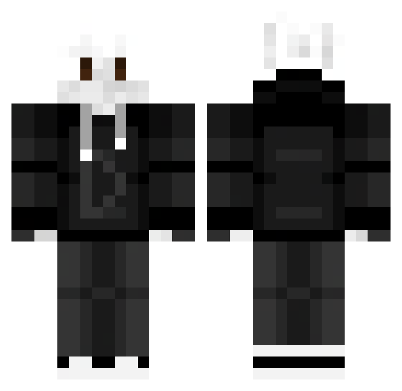 WarriorOfOreaCat Minecraft skin, front and back view