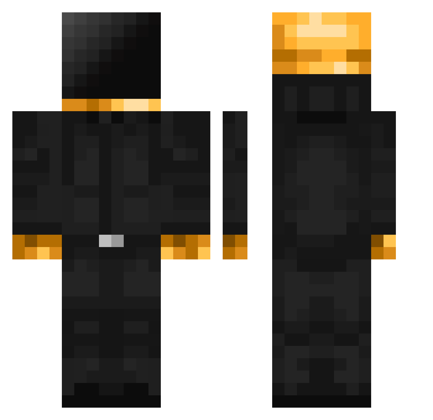 notmaxverstappen Minecraft skin, front and back view